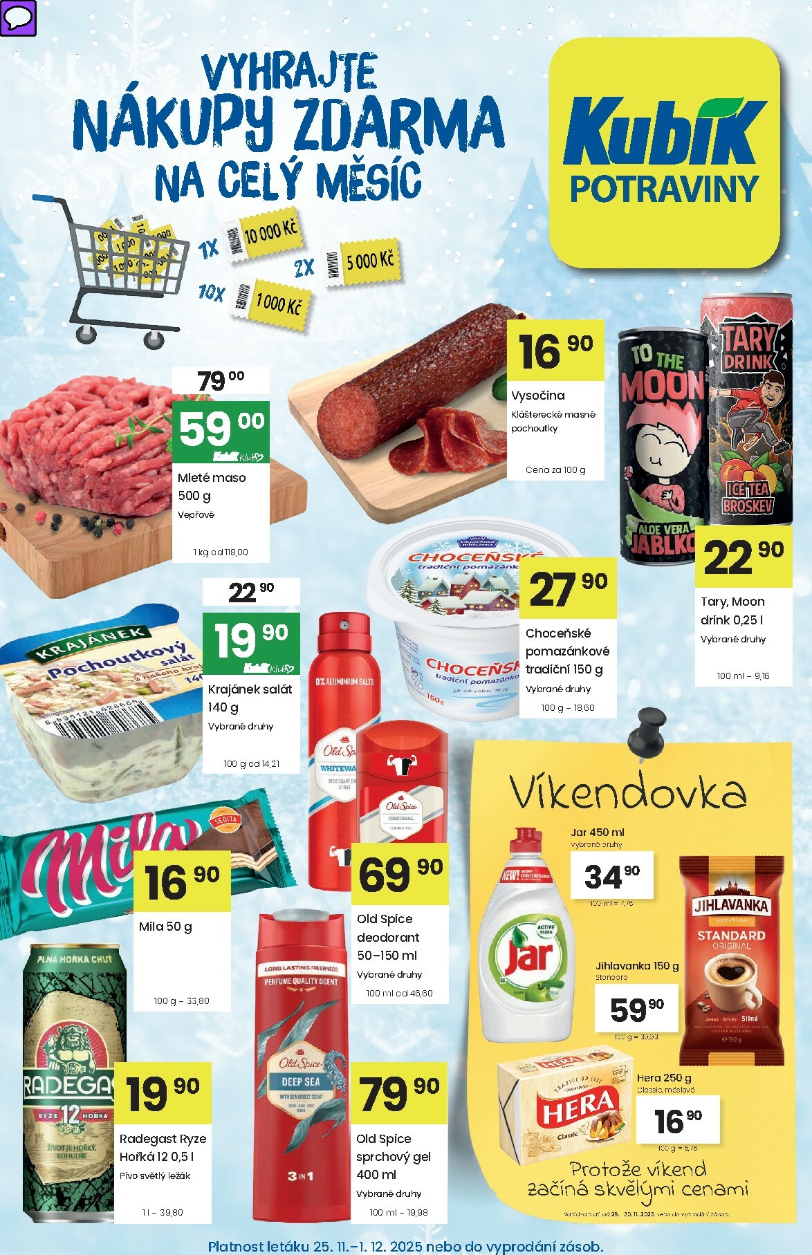 Aktuální leták Kubík od 25.11. do 01.12.