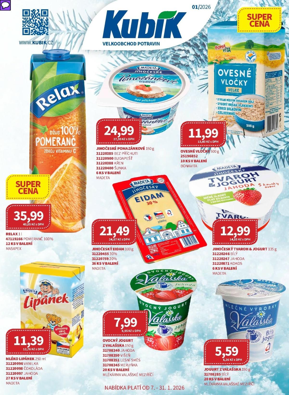 Aktuální leták Kubík - Velkoobchod od 01.01. do 31.01.