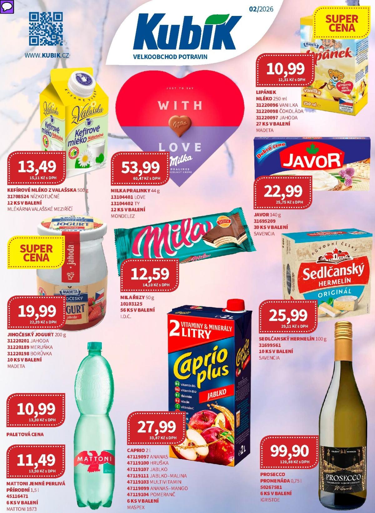 Kubík - Velkoobchod leták platný od neděle 01.02.2026 do soboty 28.02.2026