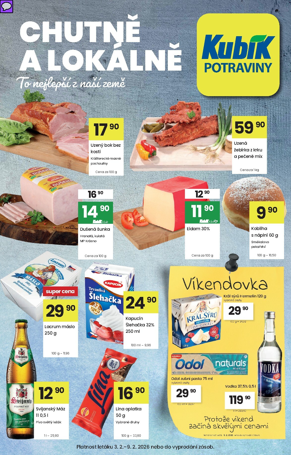 Kubík leták platný od úterý 03.02.2026 do pondělí 09.02.2026