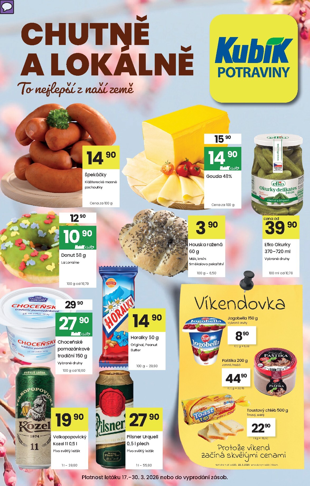 Kubík leták platný od úterý 17.03.2026 do pondělí 30.03.2026
