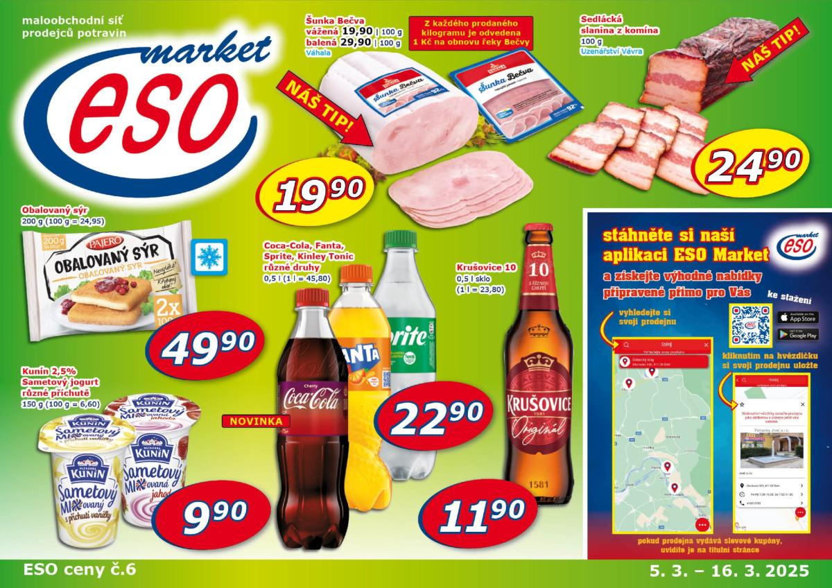 Leták ESO MARKET od 05.03. do 16.03.