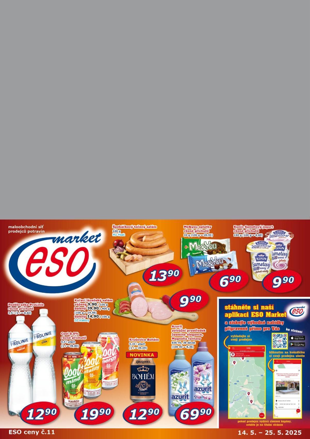 Leták ESO MARKET od 14.05. do 25.05.
