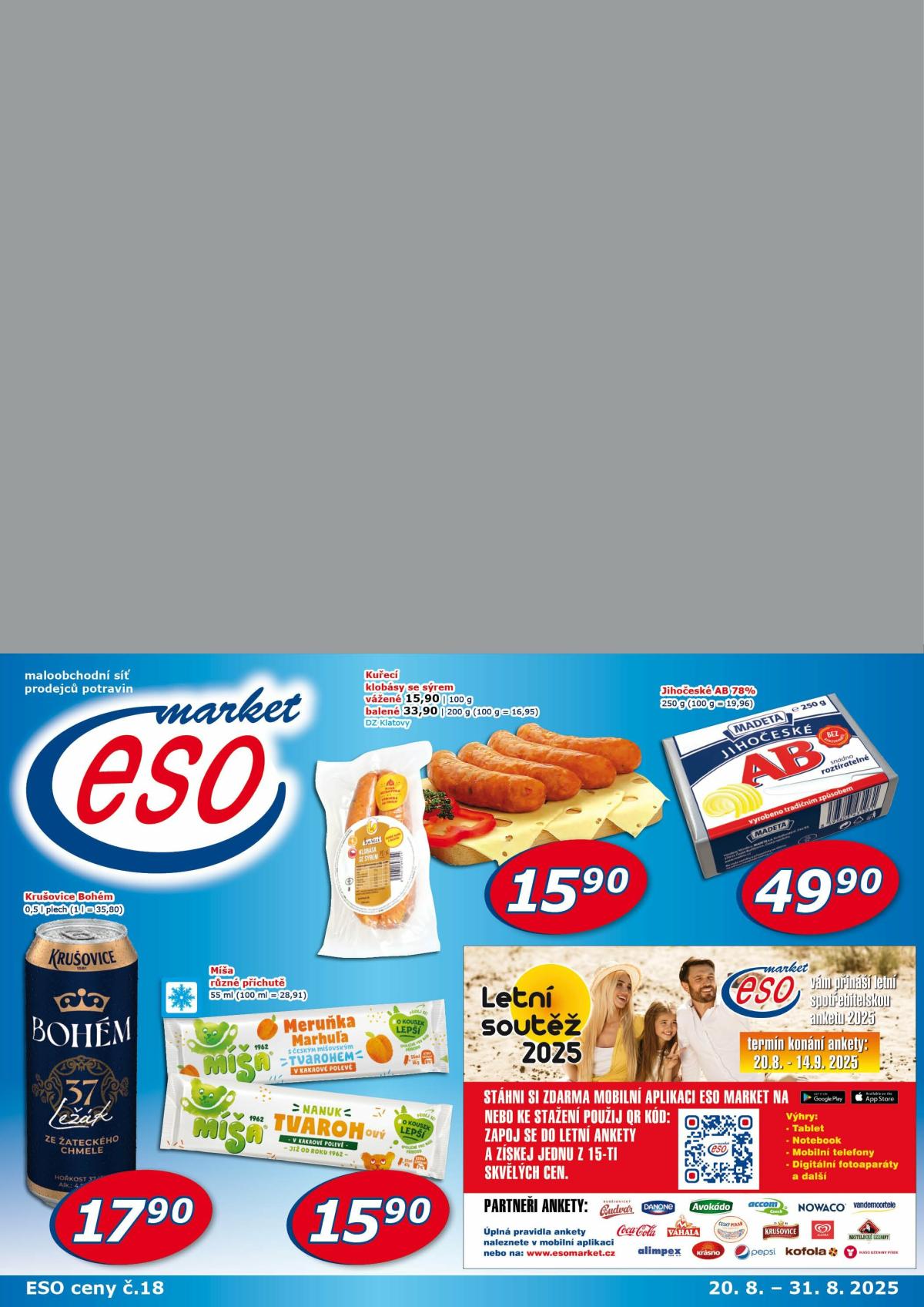 Leták ESO MARKET od 20.08. do 31.08.