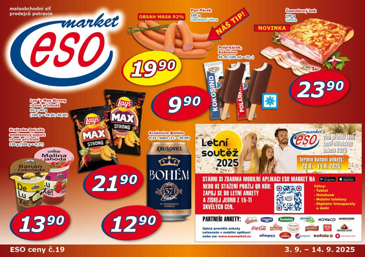 Leták ESO MARKET od 03.09. do 14.09.