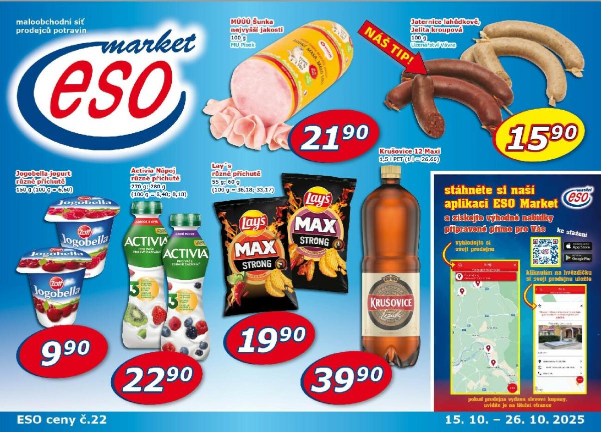 Aktuální leták ESO MARKET od 15.10. do 26.10.