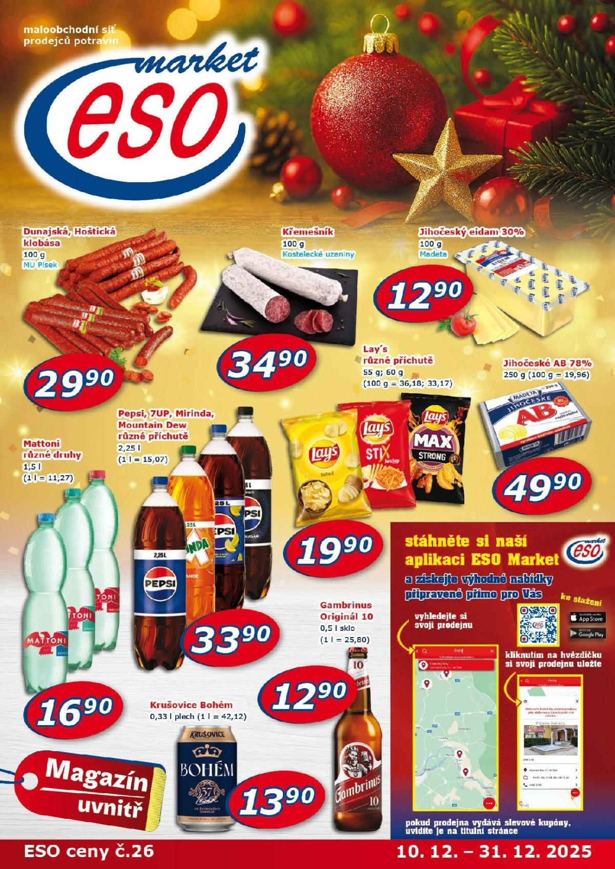 Aktuální leták ESO MARKET od 10.12. do 31.12.