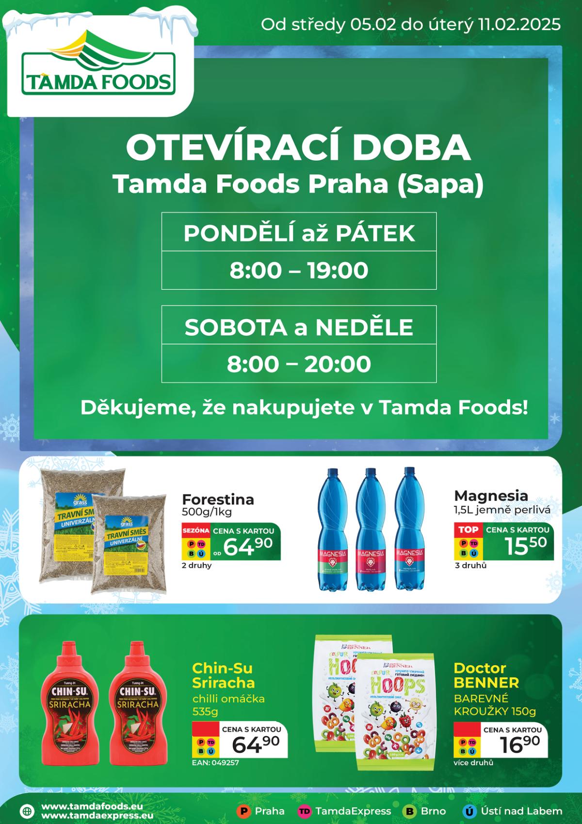 Leták Tamda Foods od 05.02. do 11.02.