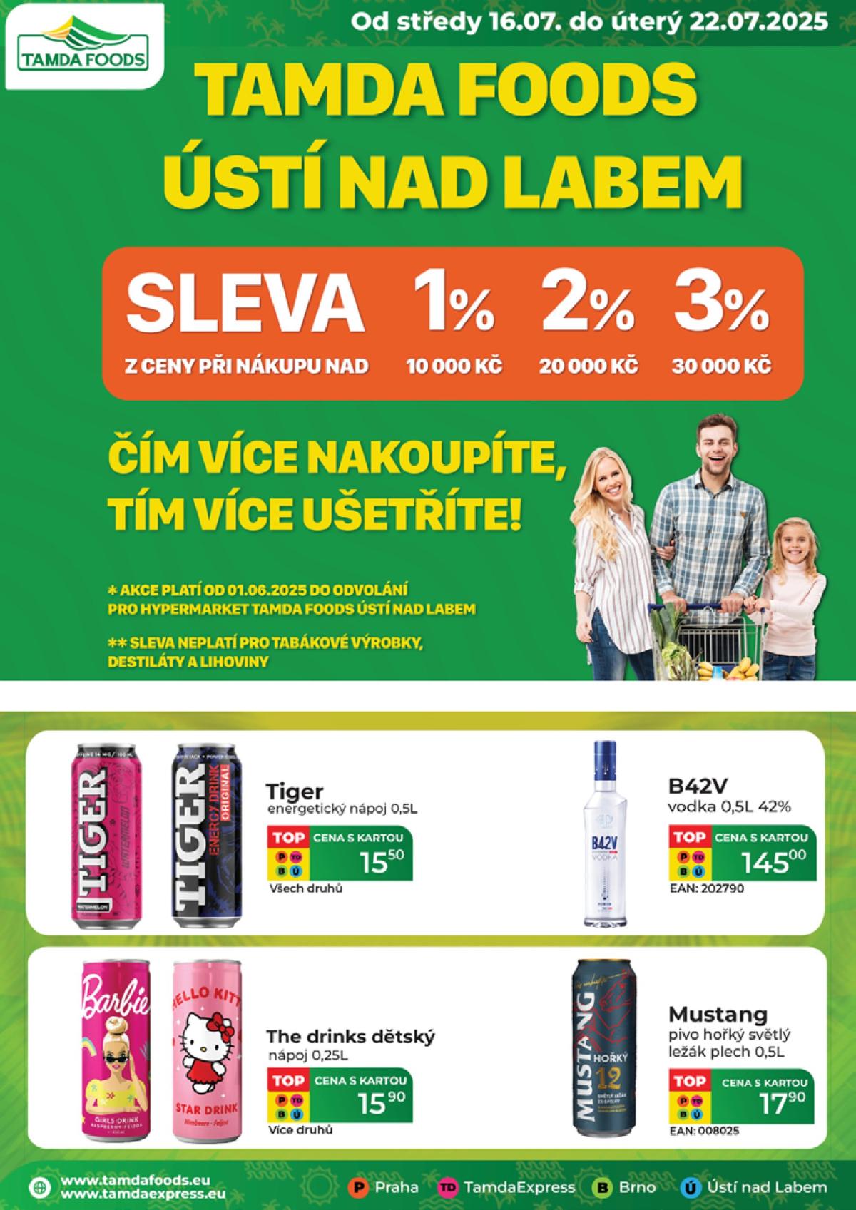 Leták Tamda Foods od 16.07. do 22.07.