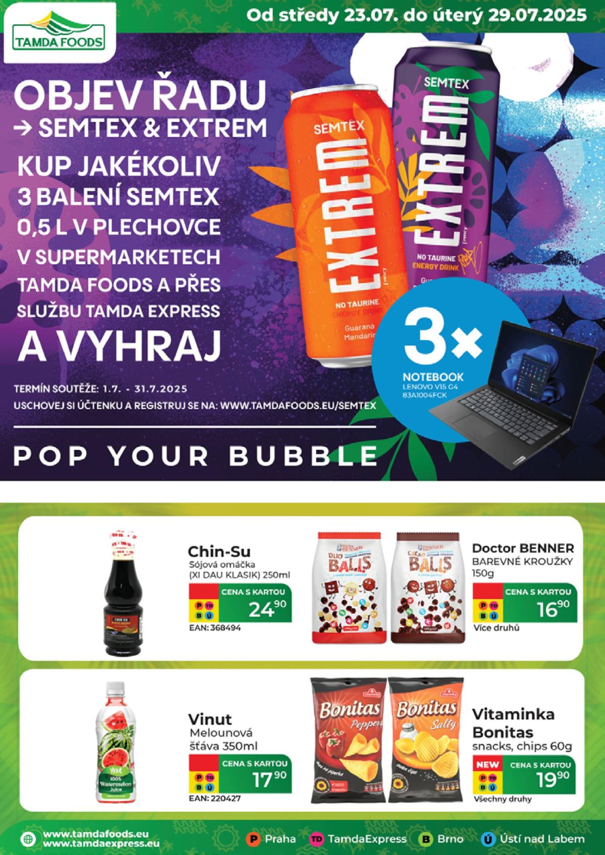 Leták Tamda Foods od 23.07. do 29.07.
