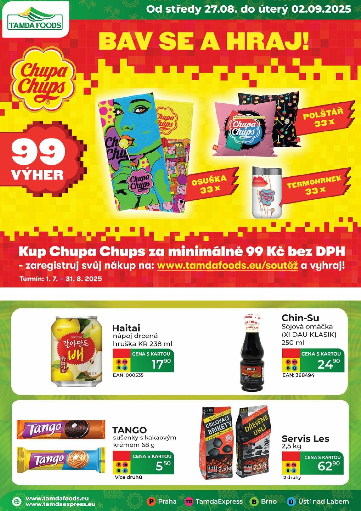 Leták Tamda Foods od 27.08. do 02.09.