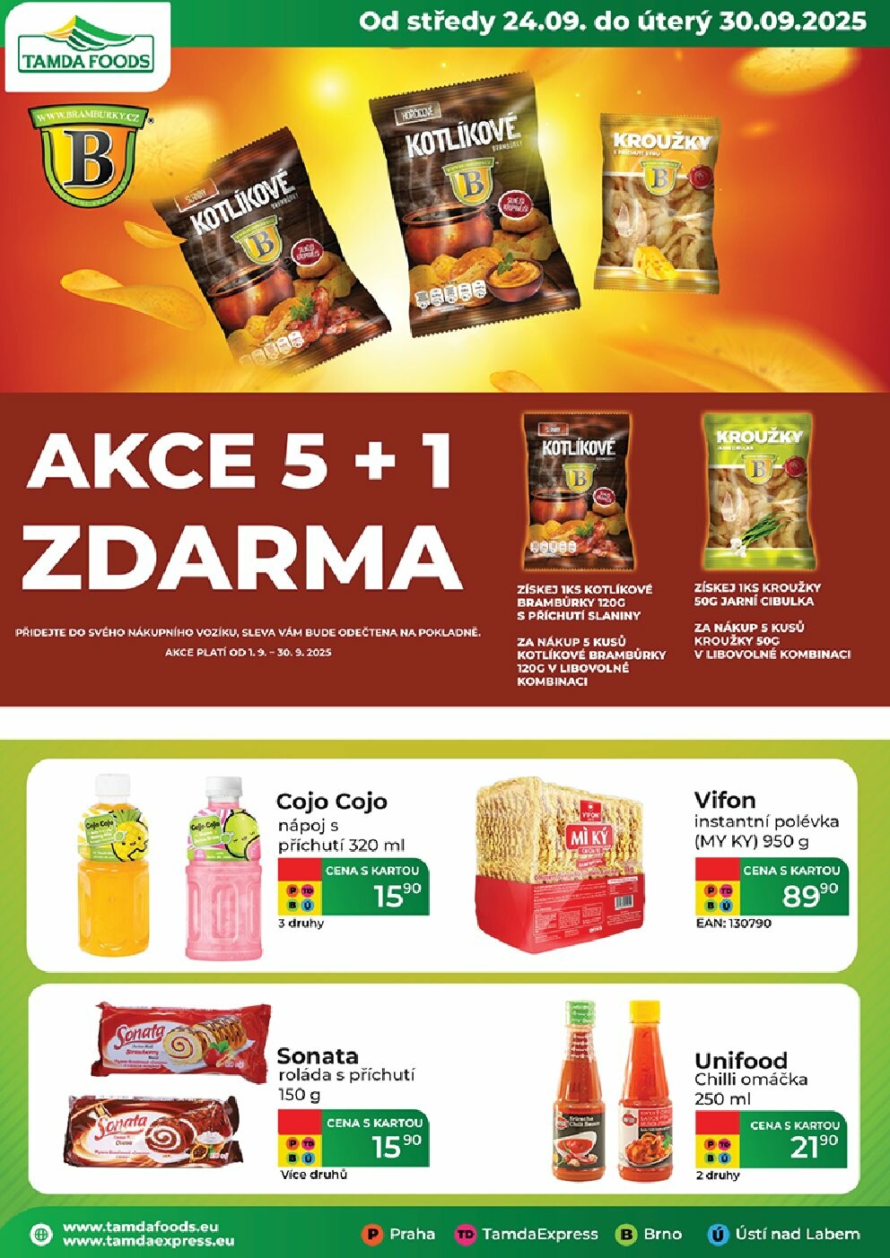 Leták Tamda Foods od 24.09. do 30.09.