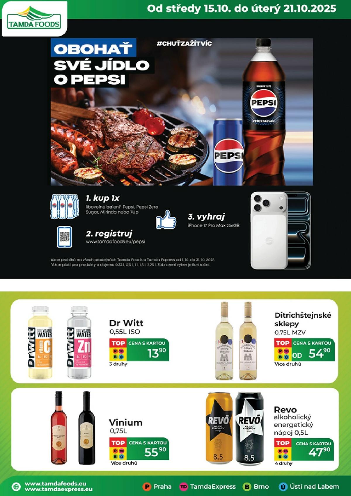 Aktuální leták Tamda Foods od 15.10. do 21.10.