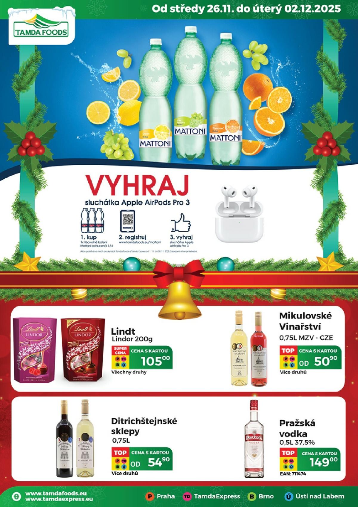 Aktuální leták Tamda Foods od 26.11. do 02.12.