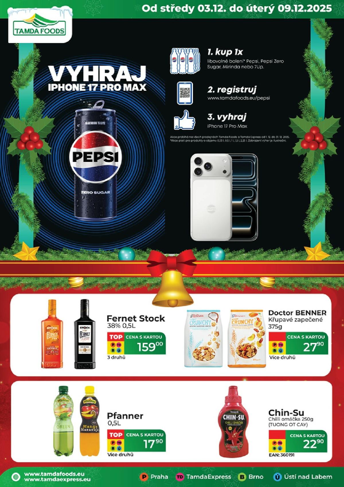 Aktuální leták Tamda Foods od 03.12. do 09.12.