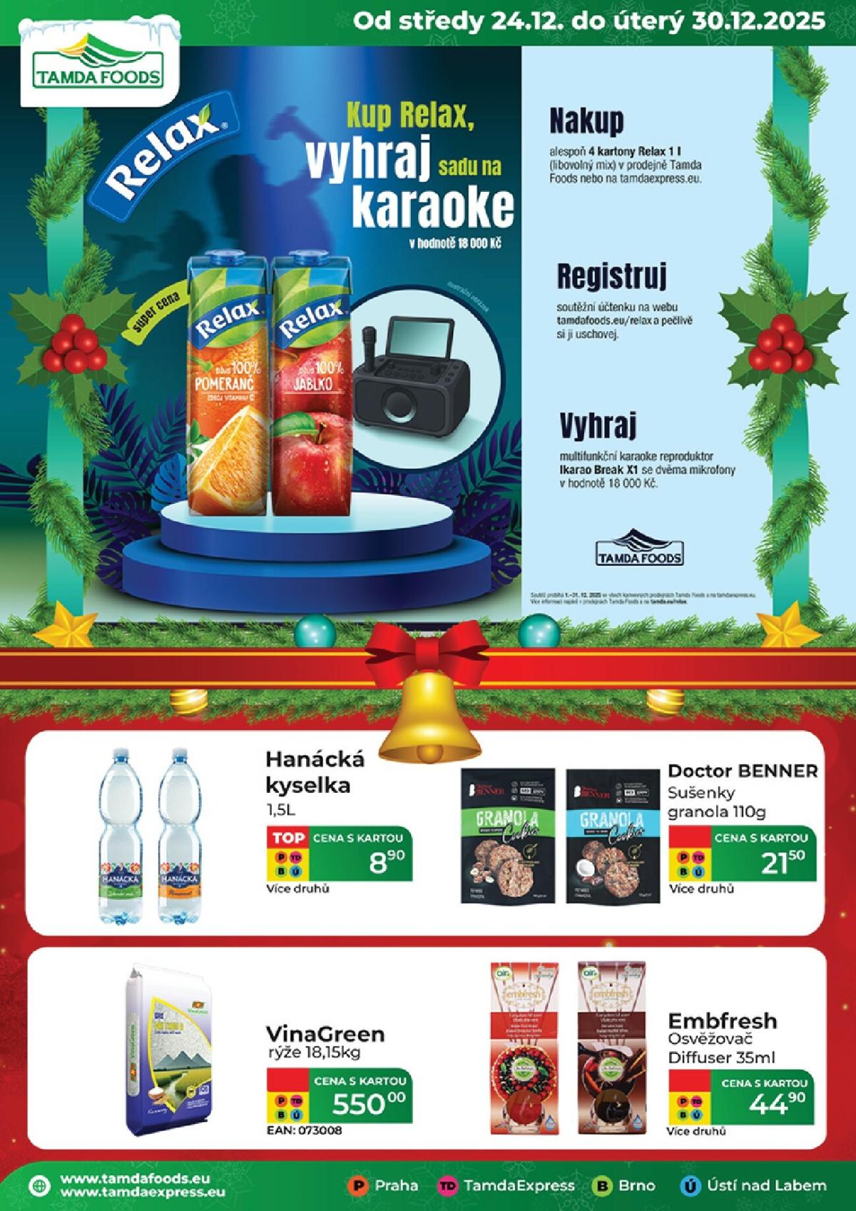 Aktuální leták Tamda Foods od 24.12. do 30.12.