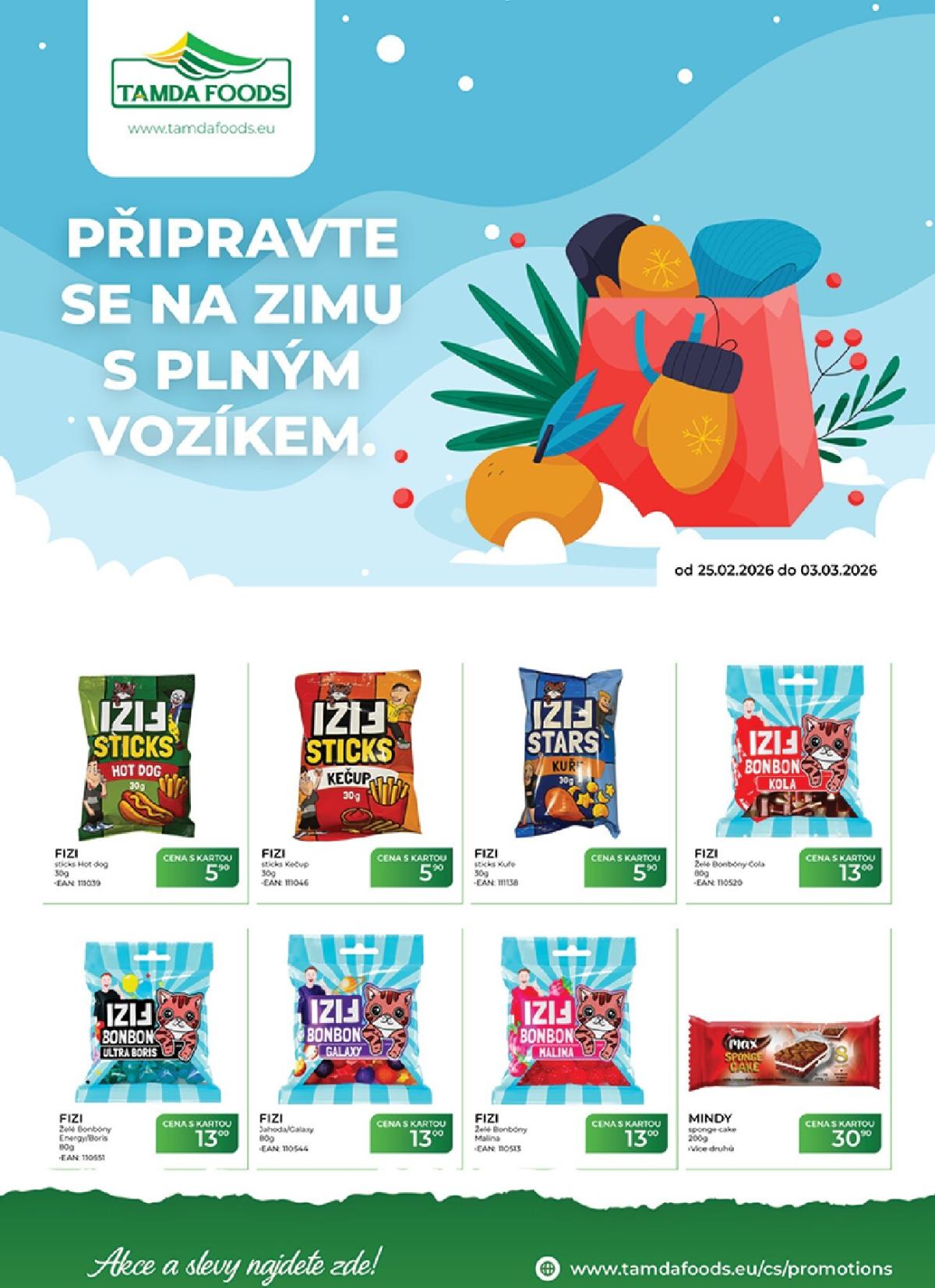 Tamda Foods leták platný od středy 25.02.2026 do úterý 03.03.2026