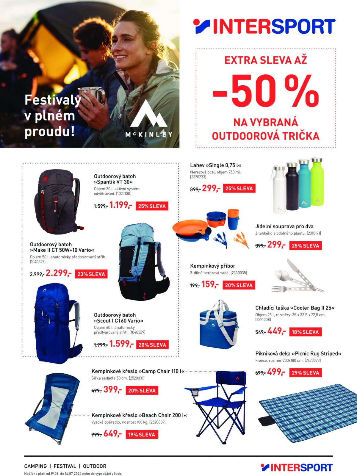 Leták Intersport - Festivalový leták aktuální 19.06. - 14.07.