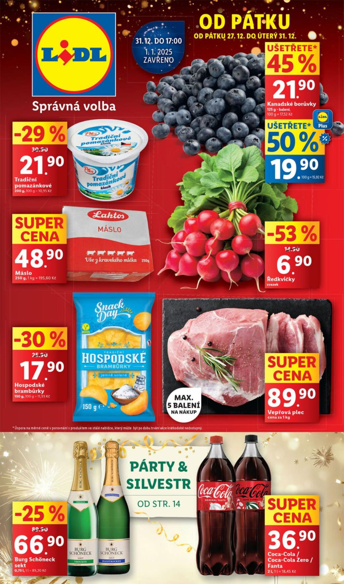 Leták Lidl od 27.12. do 31.12.