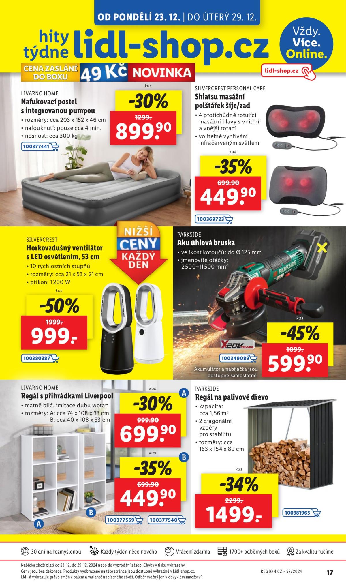 Leták Lidl-shop.cz od 23.12. do 29.12.