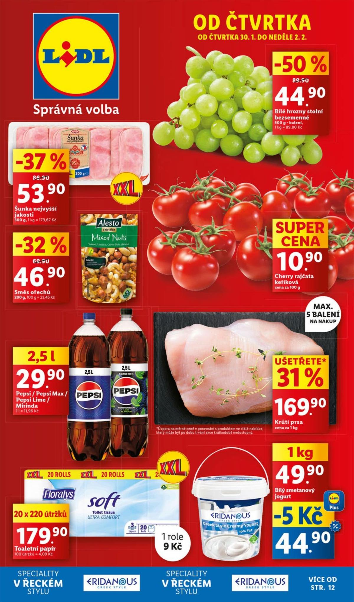 Leták Lidl od 30.01. do 02.02.