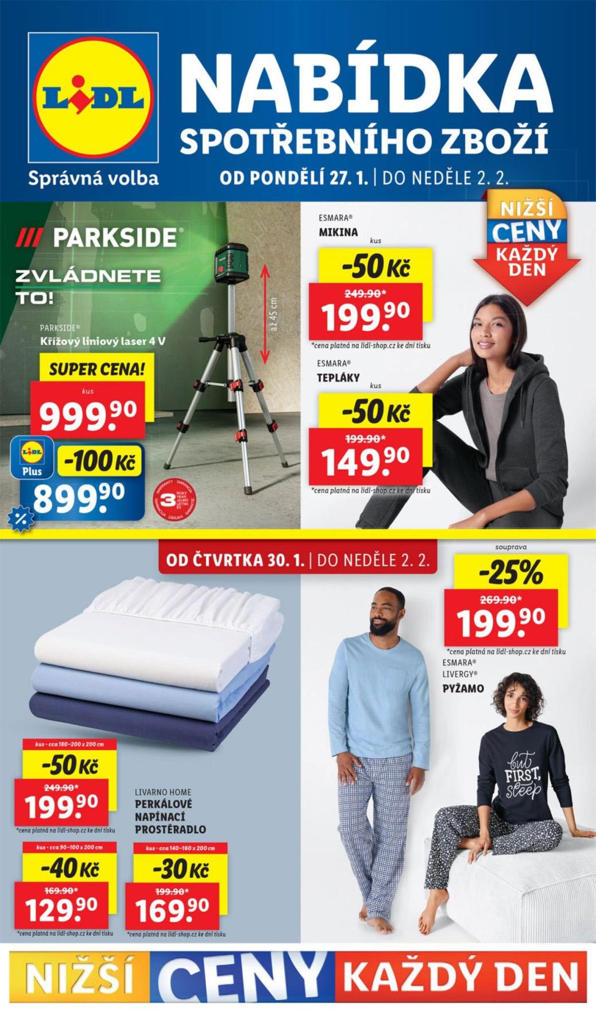 Leták Lidl - Spotřební zboží od 27.01. do 02.02.