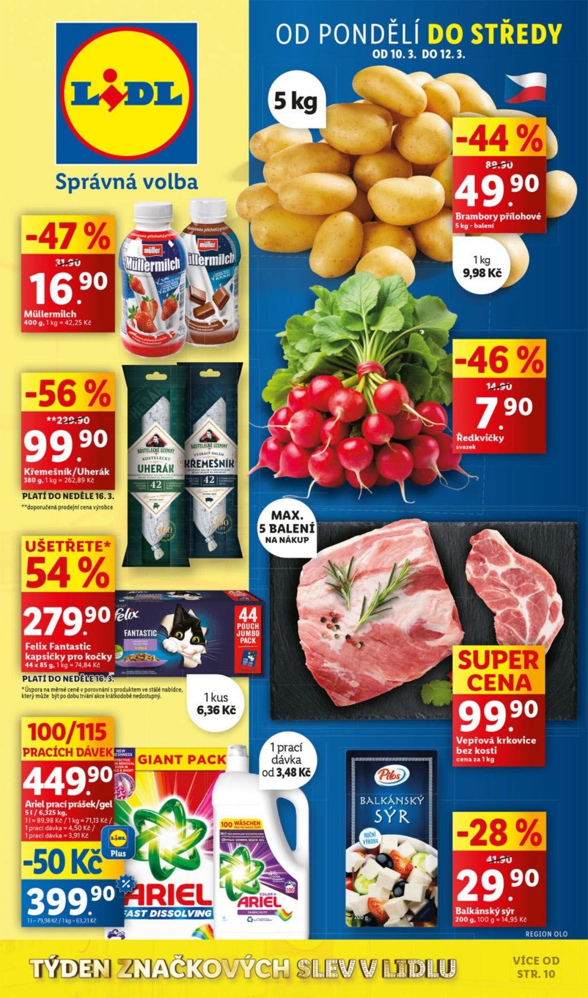Leták Lidl od 10.03. do 12.03.