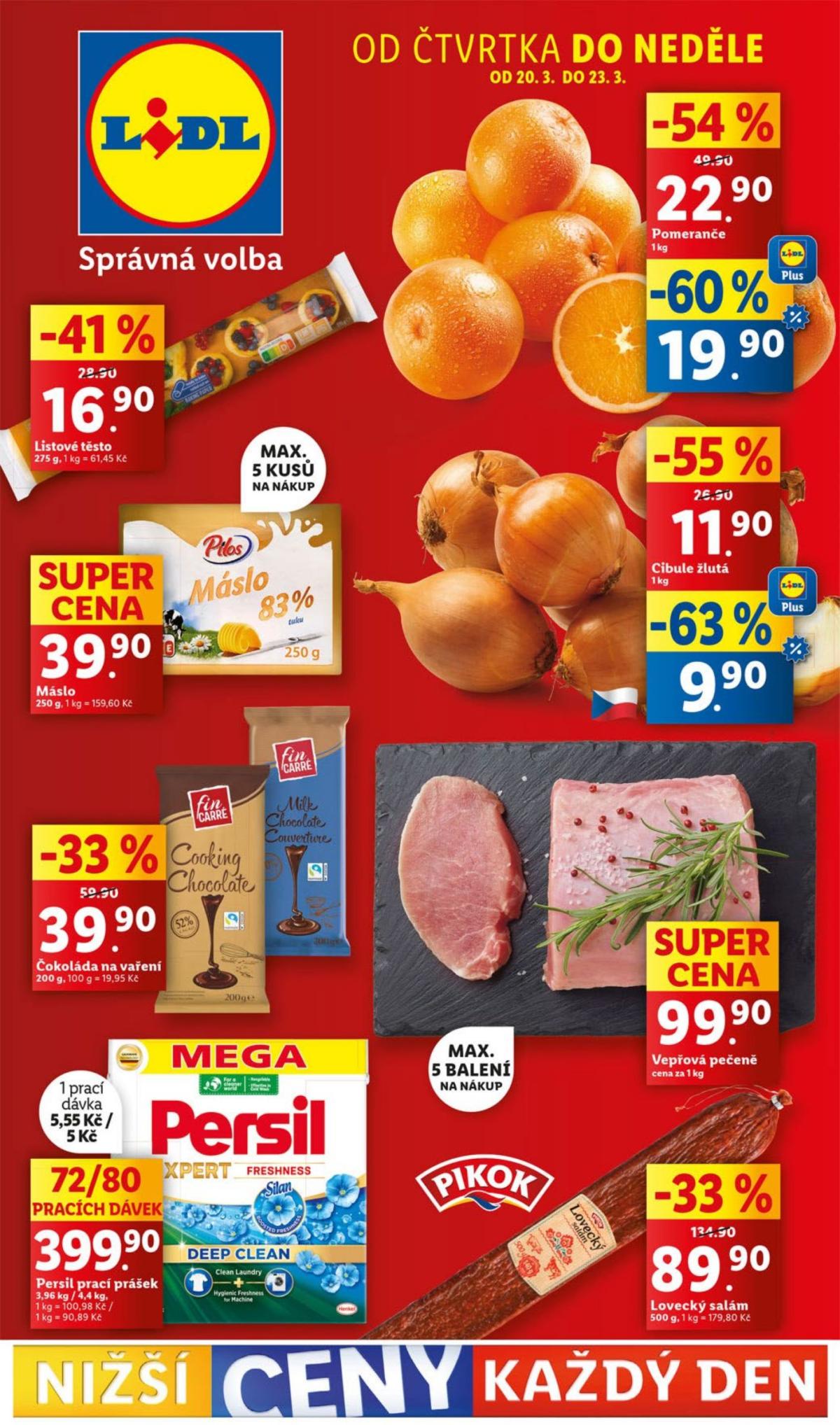 Leták Lidl od 20.03. do 23.03.