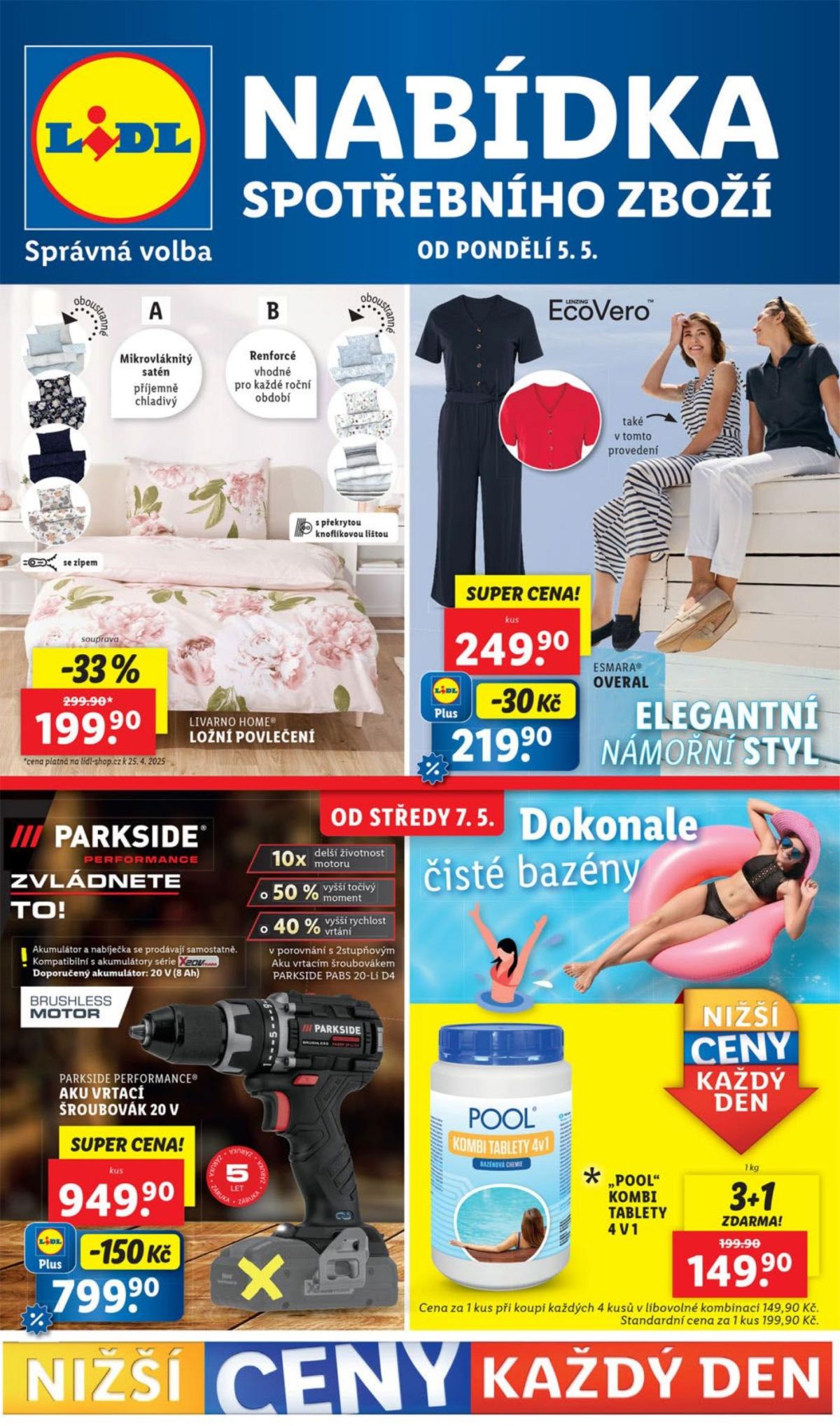 Leták Lidl - Spotřební zboží od 05.05. do 11.05.