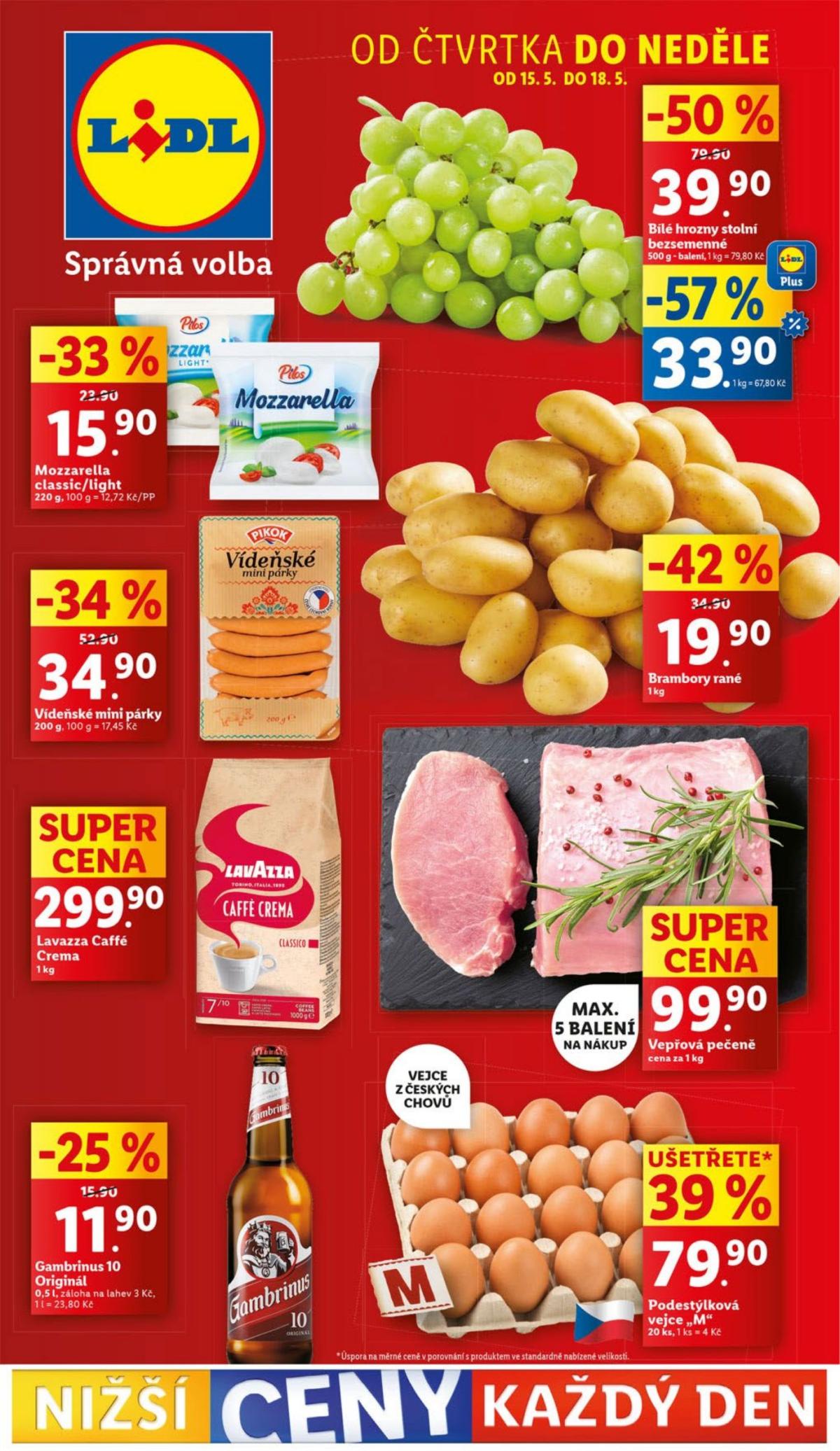 Leták Lidl od 15.05. do 18.05.
