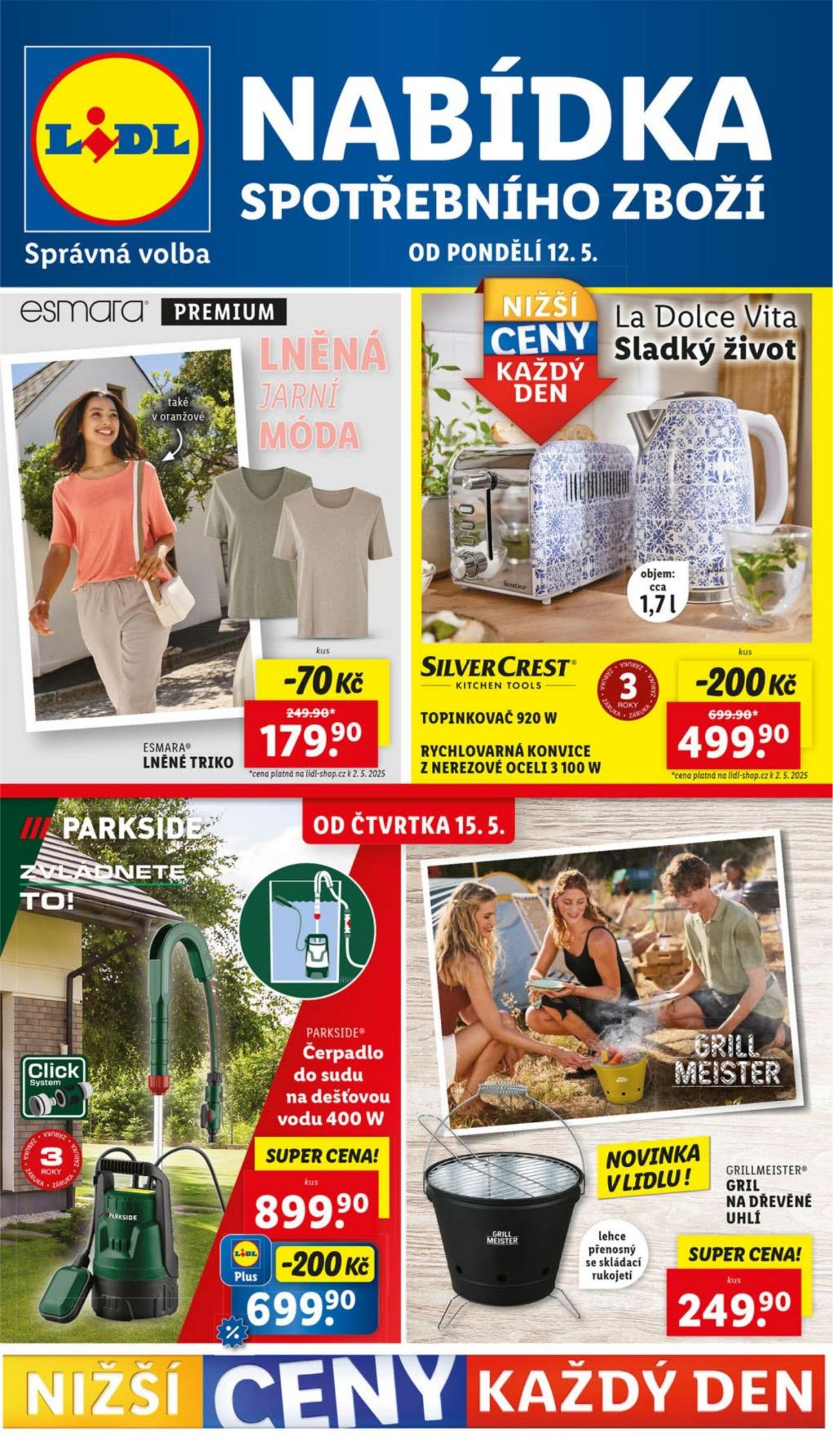 Leták Lidl - Spotřební zboží od 12.05. do 18.05.