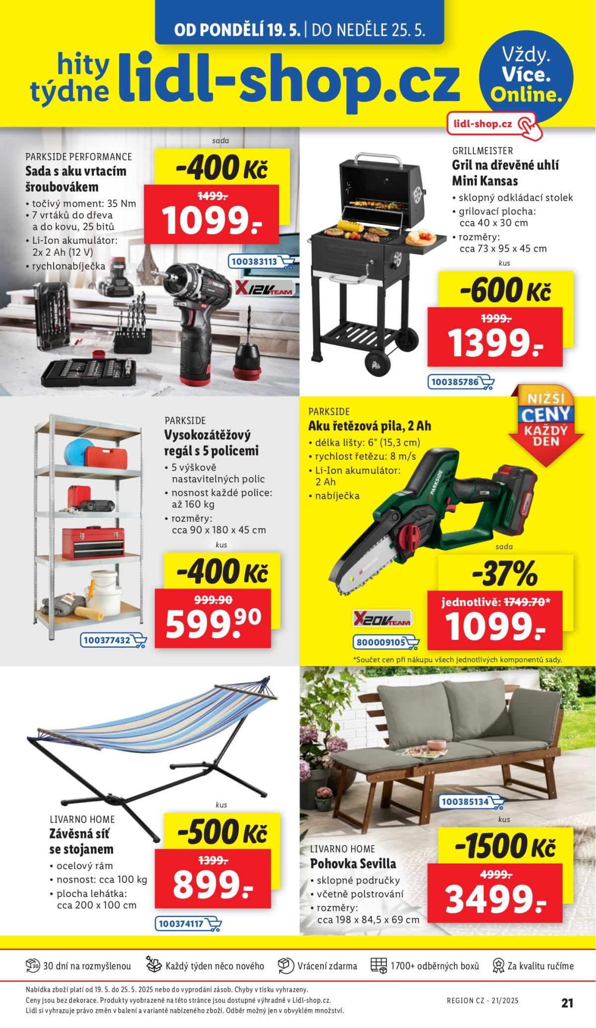 Leták Lidl-shop.cz od 19.05. do 25.05.
