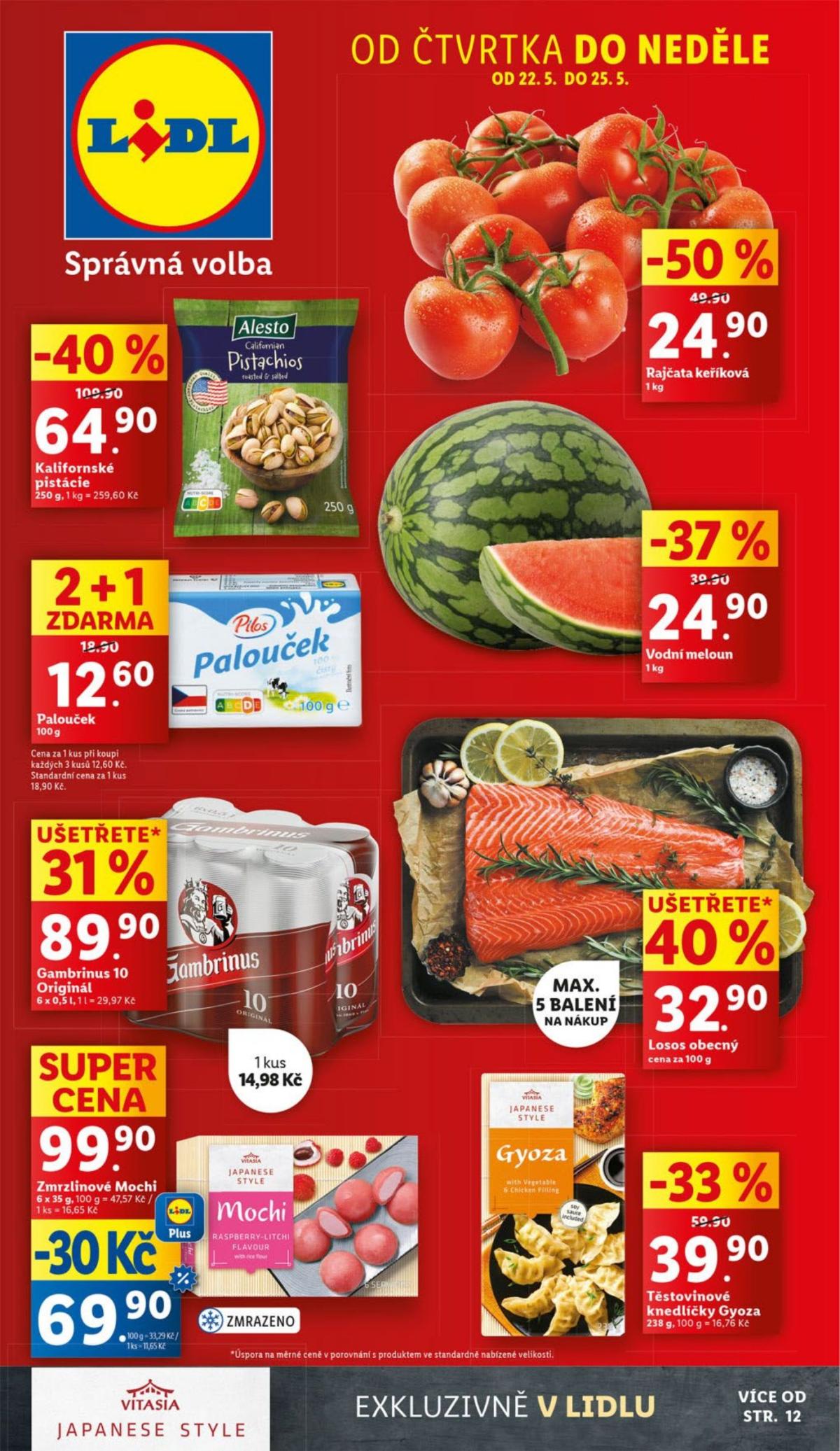 Leták Lidl od 22.05. do 25.05.