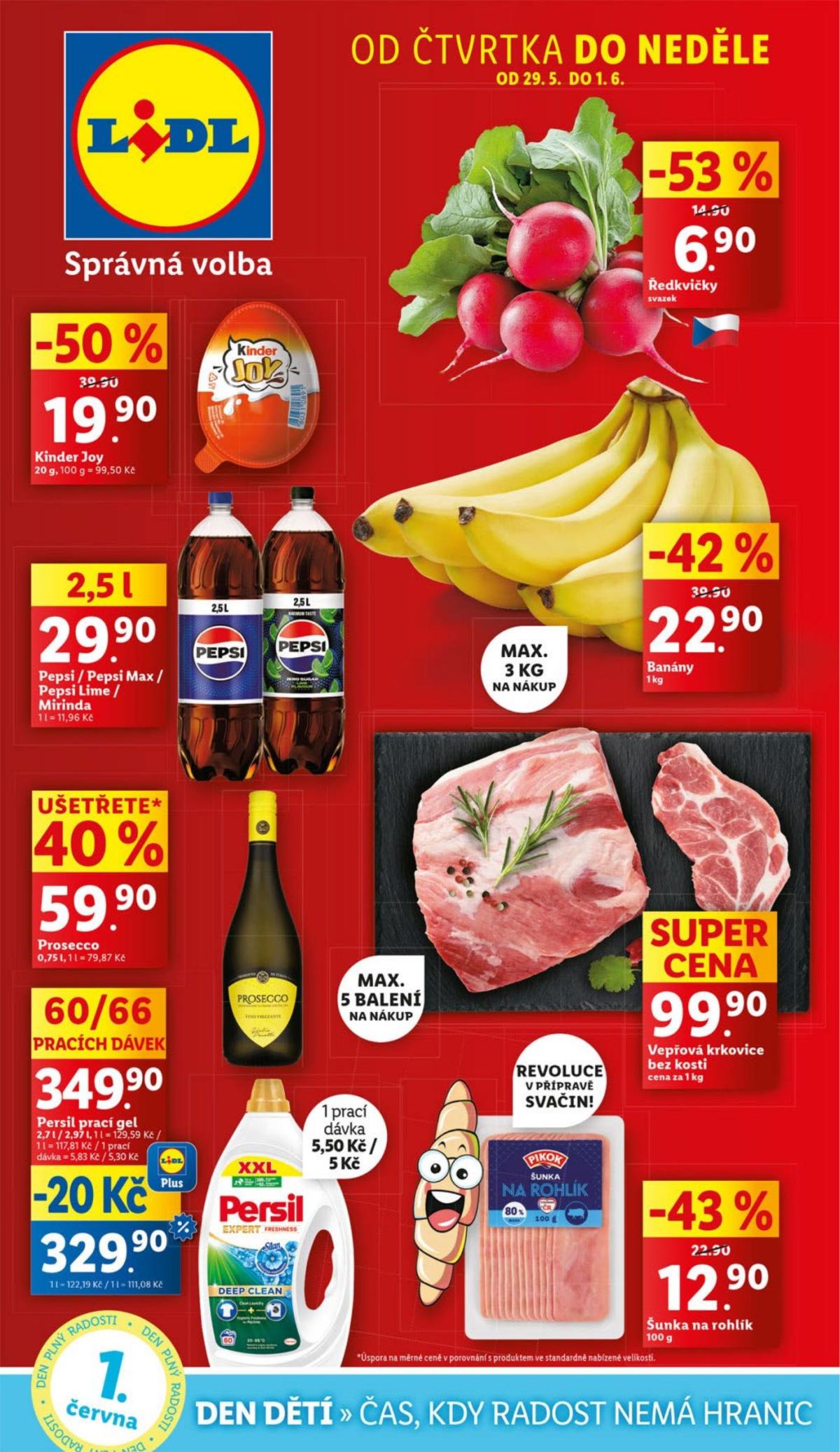 Leták Lidl od 29.05. do 01.06.