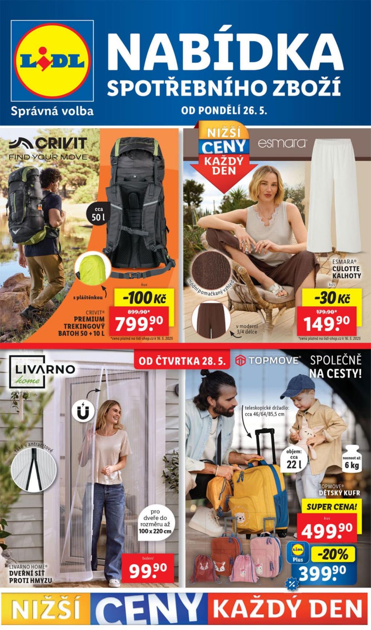 Leták Lidl - Spotřební zboží od 26.05. do 01.06.