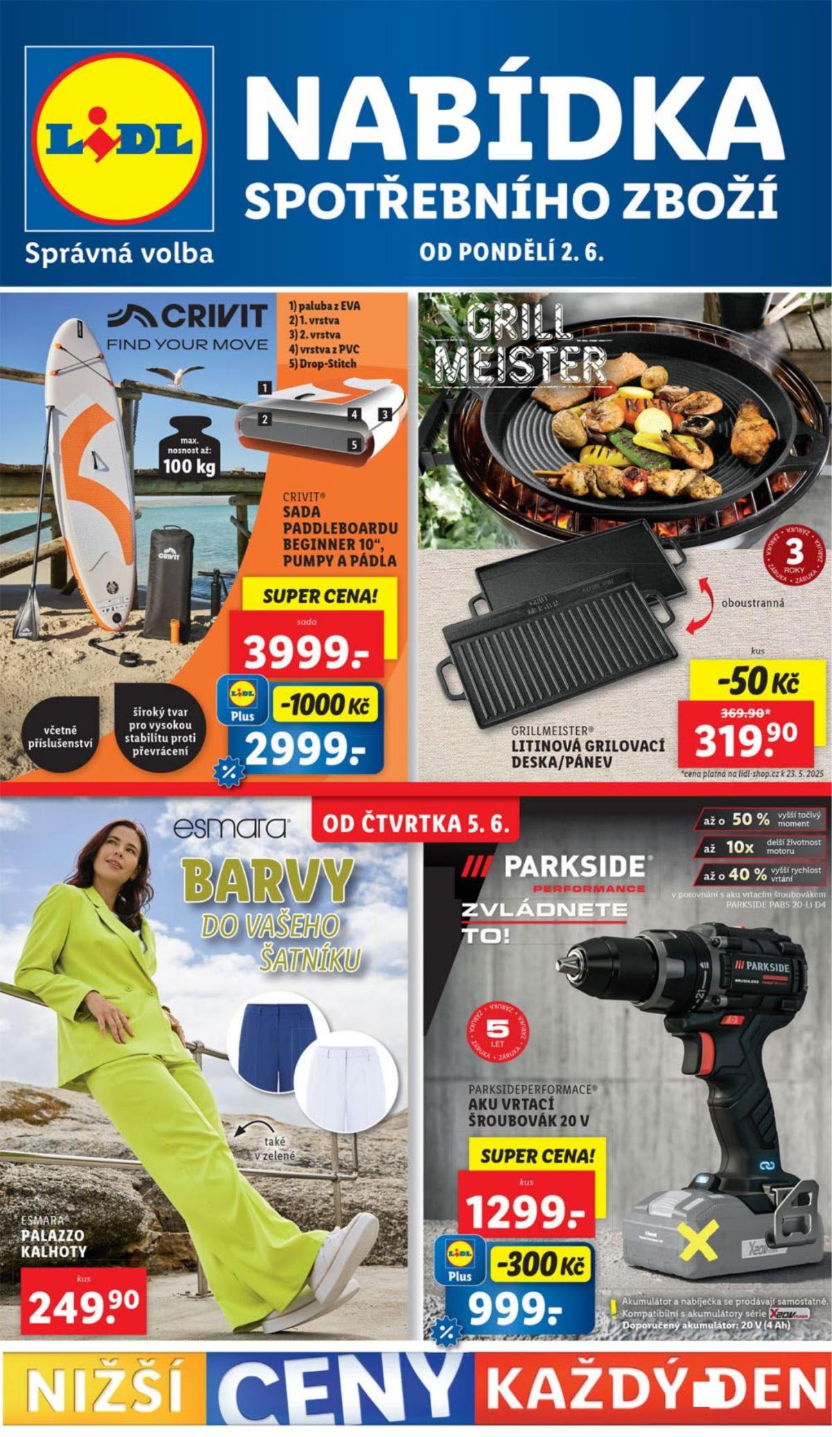 Leták Lidl - Spotřební zboží od 02.06. do 08.06.