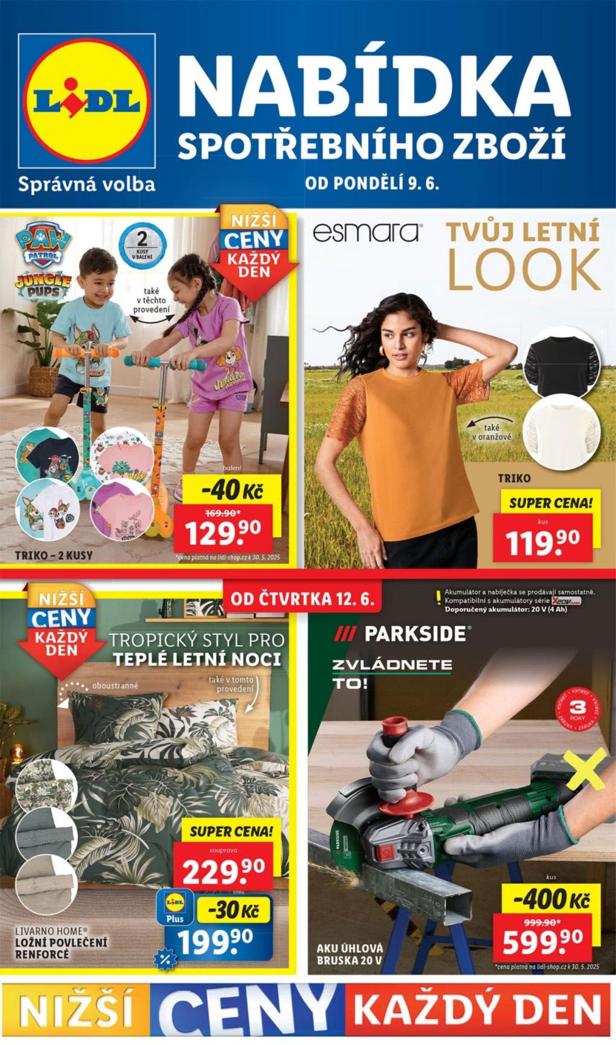 Leták Lidl - Spotřební zboží od 09.06. do 15.06.