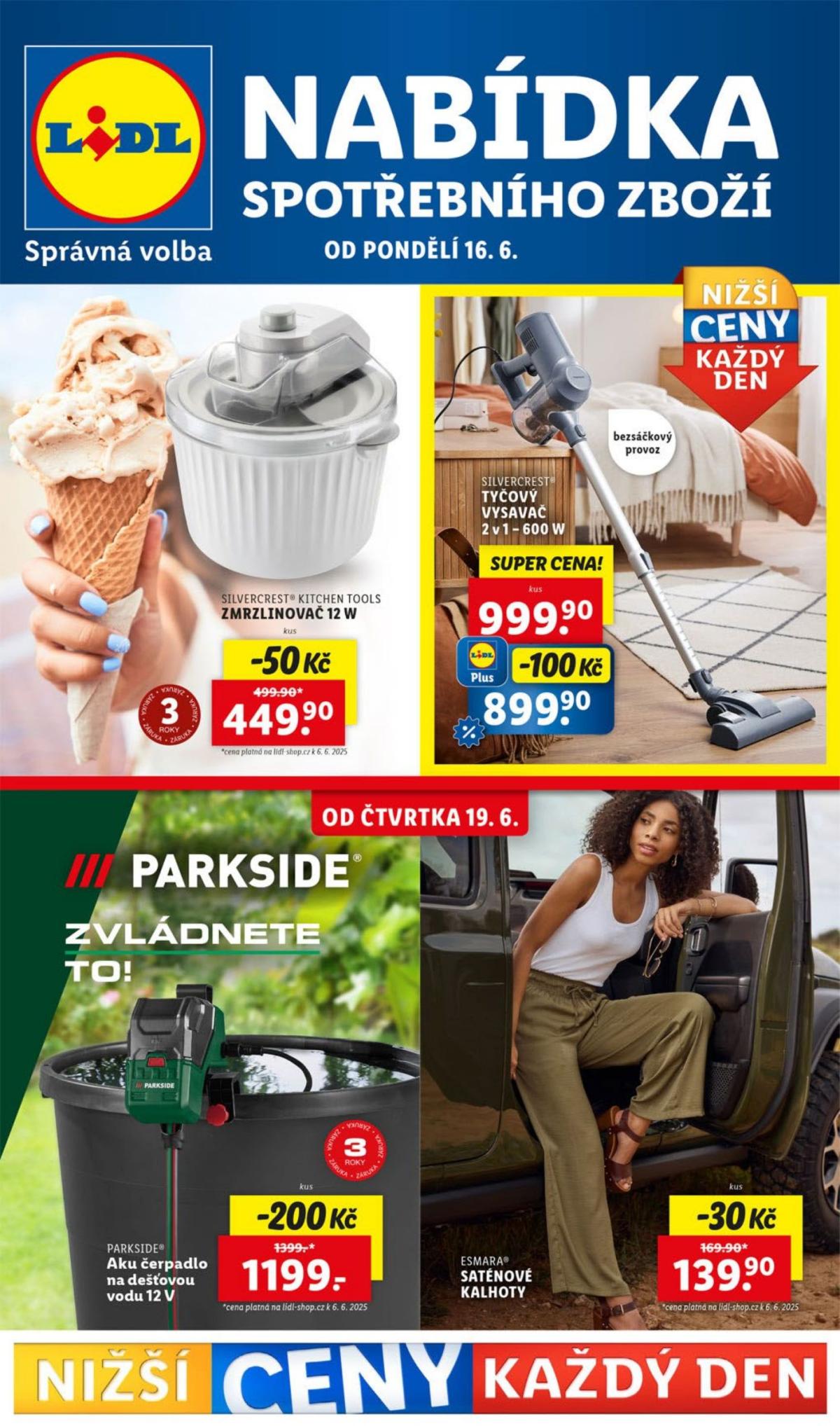 Leták Lidl - Spotřební zboží od 16.06. do 22.06.