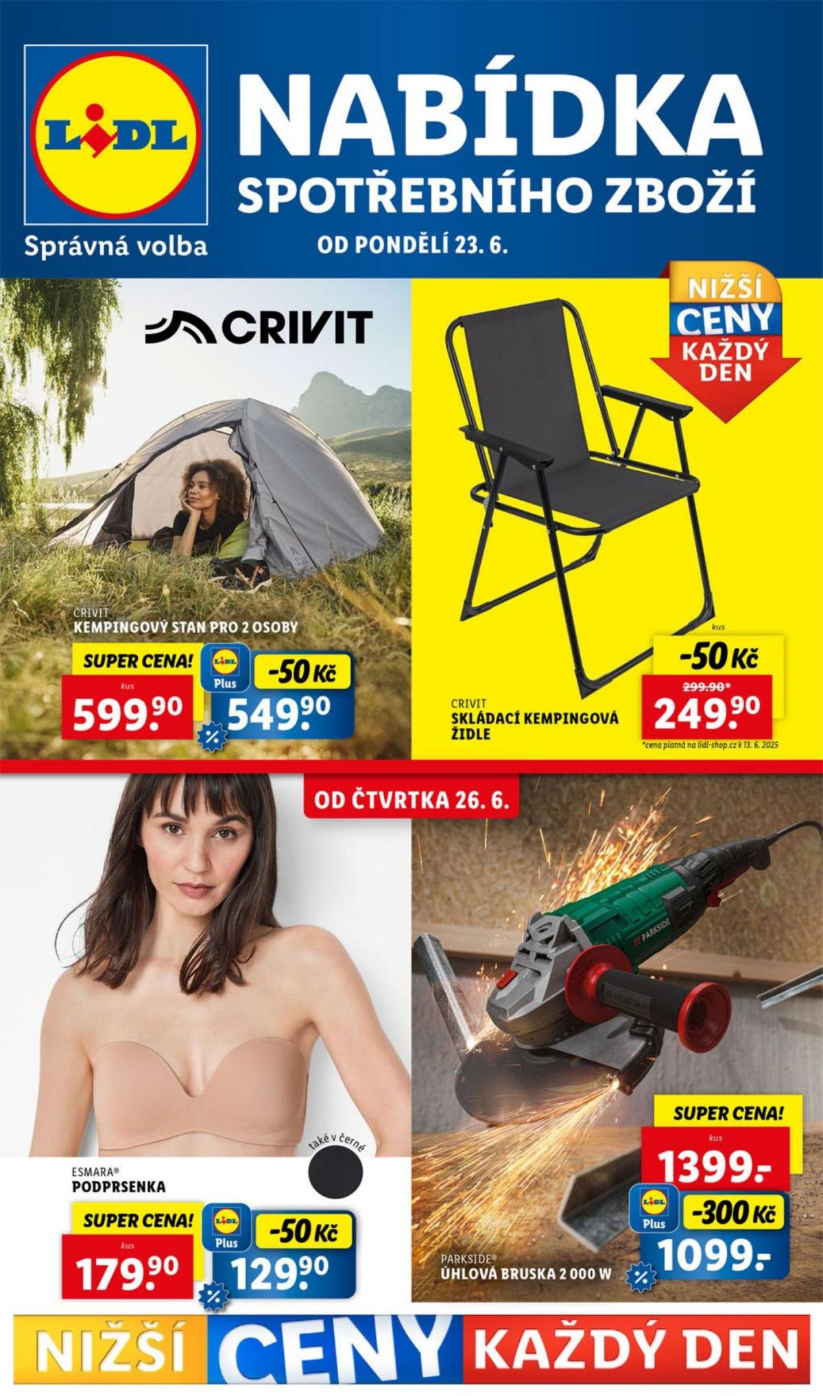 Leták Lidl - Spotřební zboží od 23.06. do 29.06.