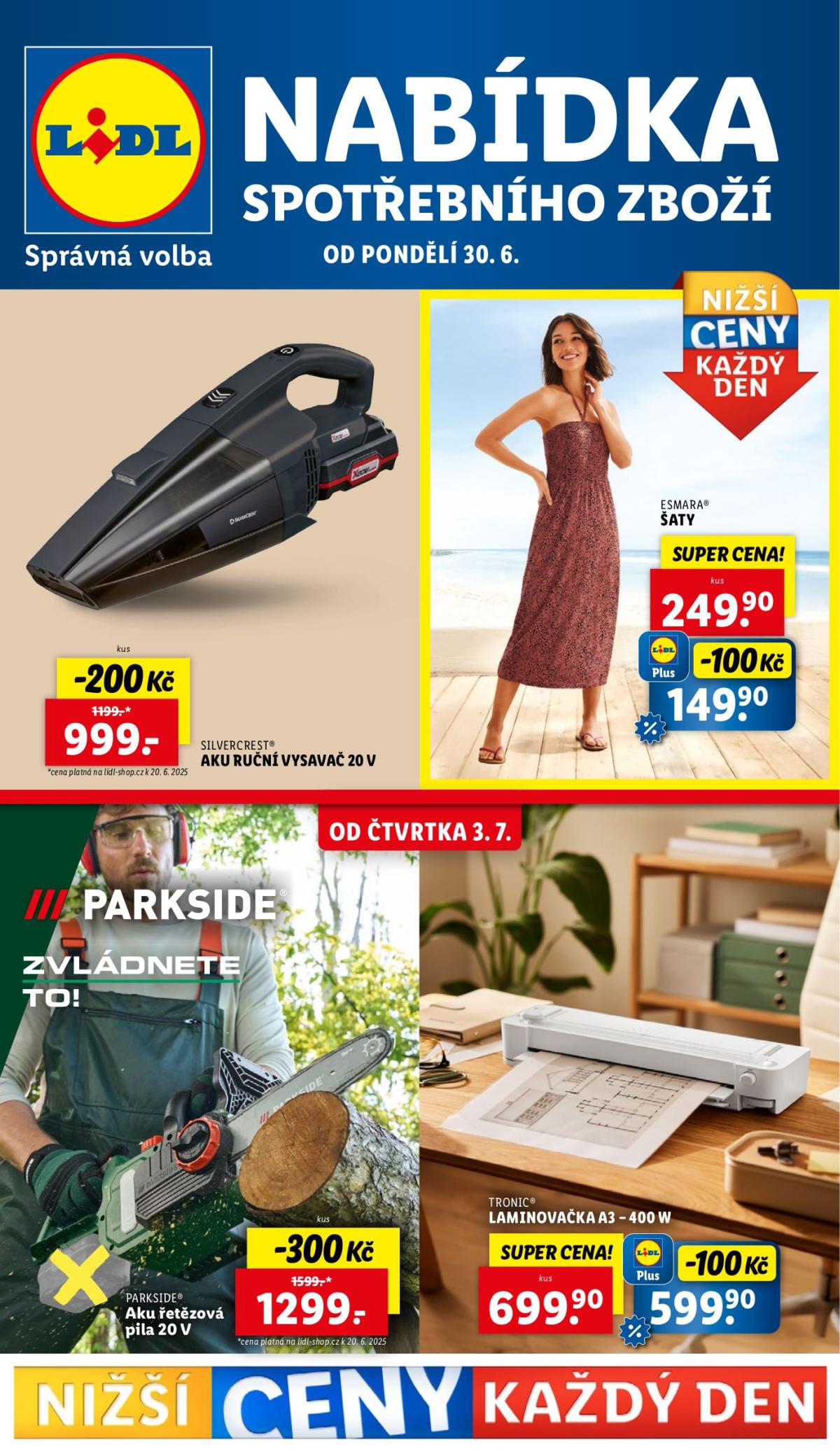 Leták Lidl - Spotřební zboží od 30.06. do 06.07.