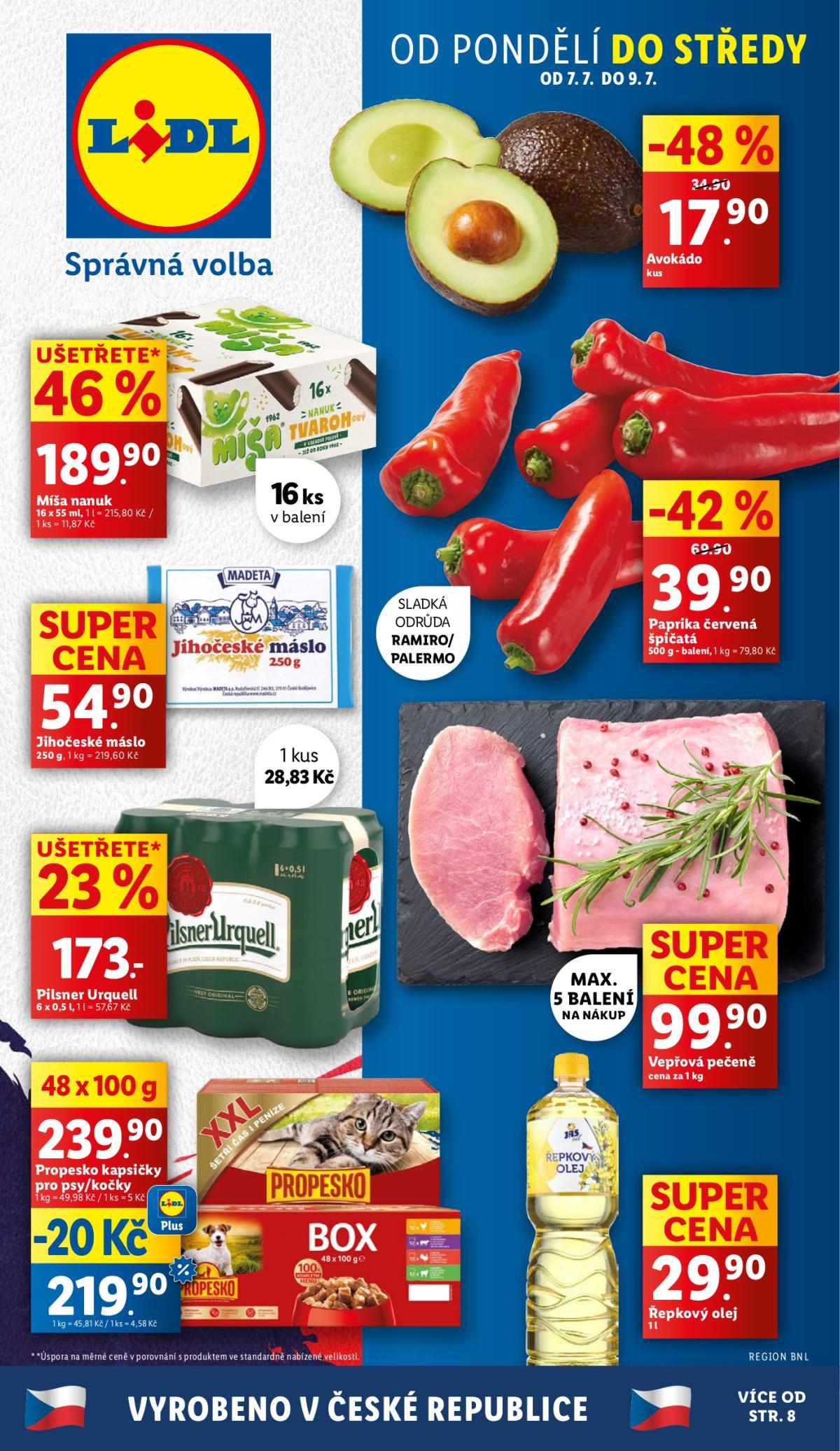 Leták Lidl od 07.07. do 09.07.