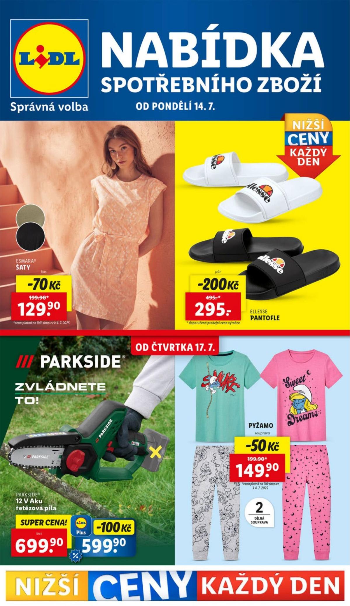 Leták Lidl - Spotřební zboží od 14.07. do 20.07.