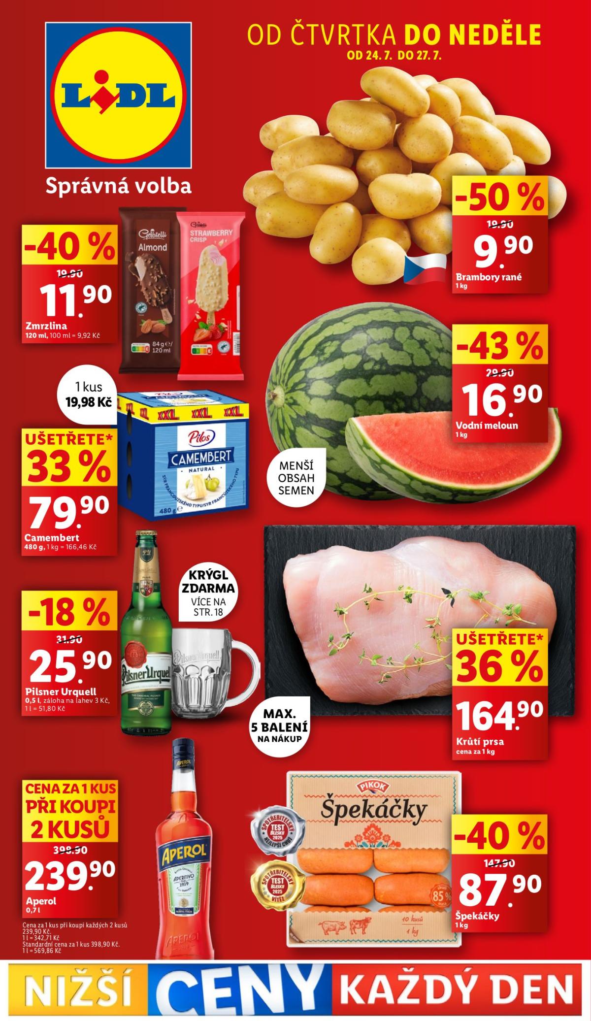 Leták Lidl od 24.07. do 27.07.