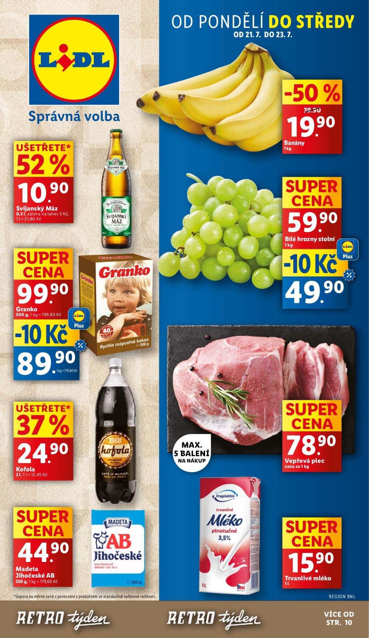 Leták Lidl od 21.07. do 23.07.