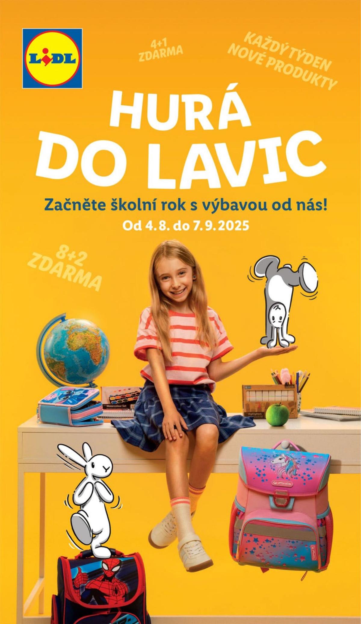 Leták Lidl - Hurá do lavic od 04.08. do 07.09.