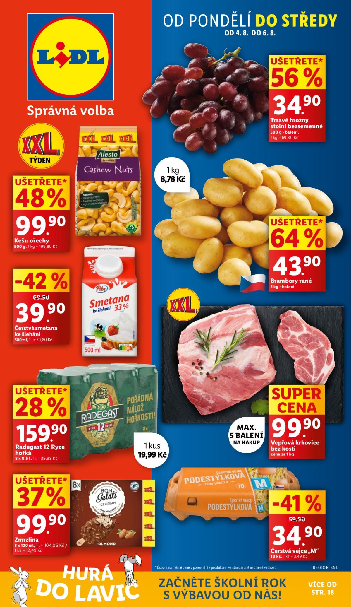 Leták Lidl od 04.08. do 06.08.