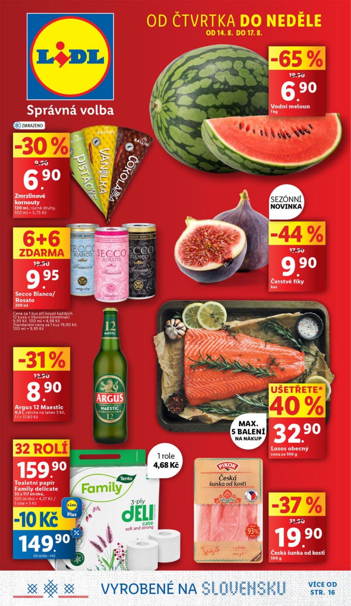 Leták Lidl od 14.08. do 17.08.