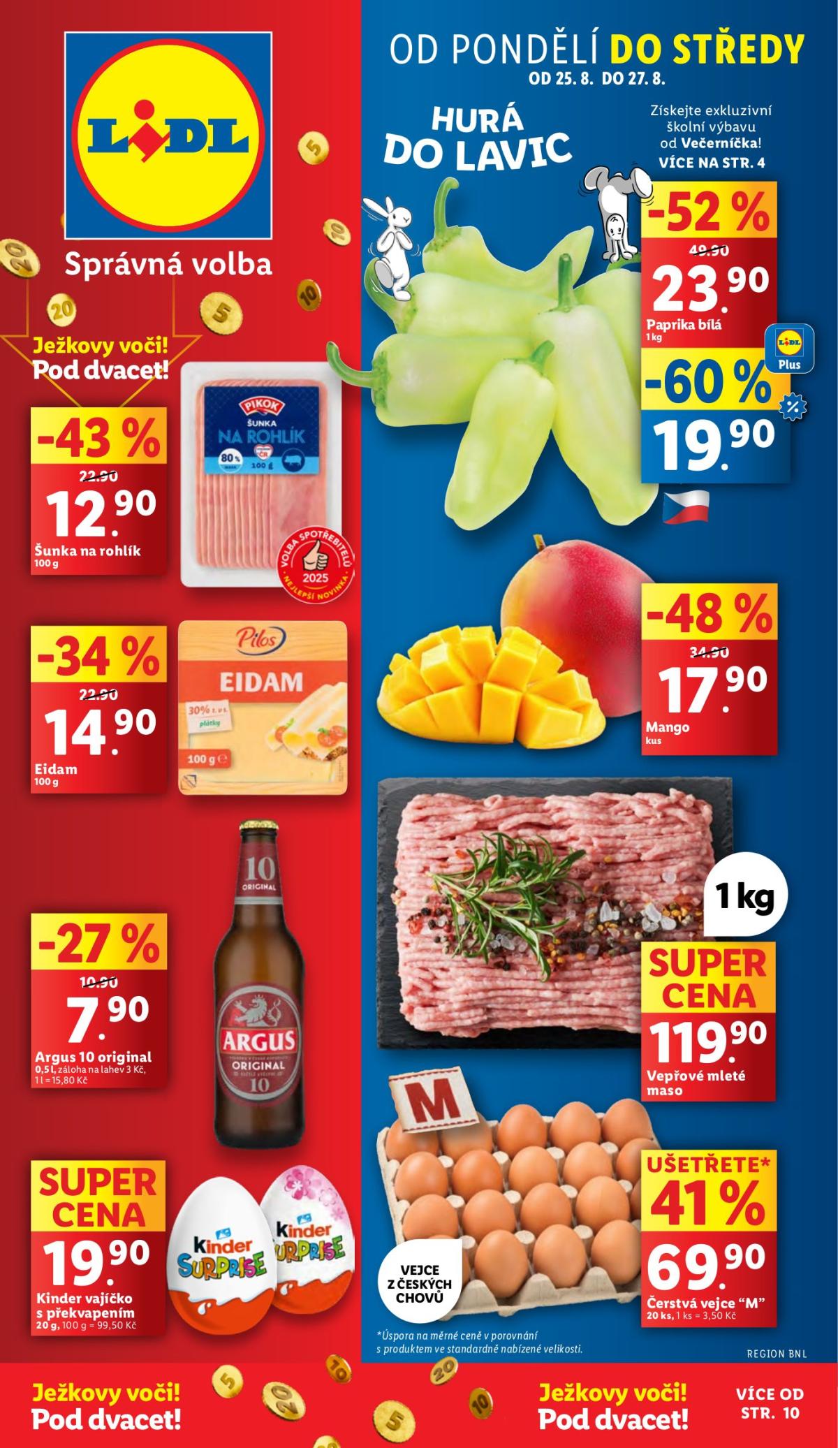 Leták Lidl od 25.08. do 27.08.
