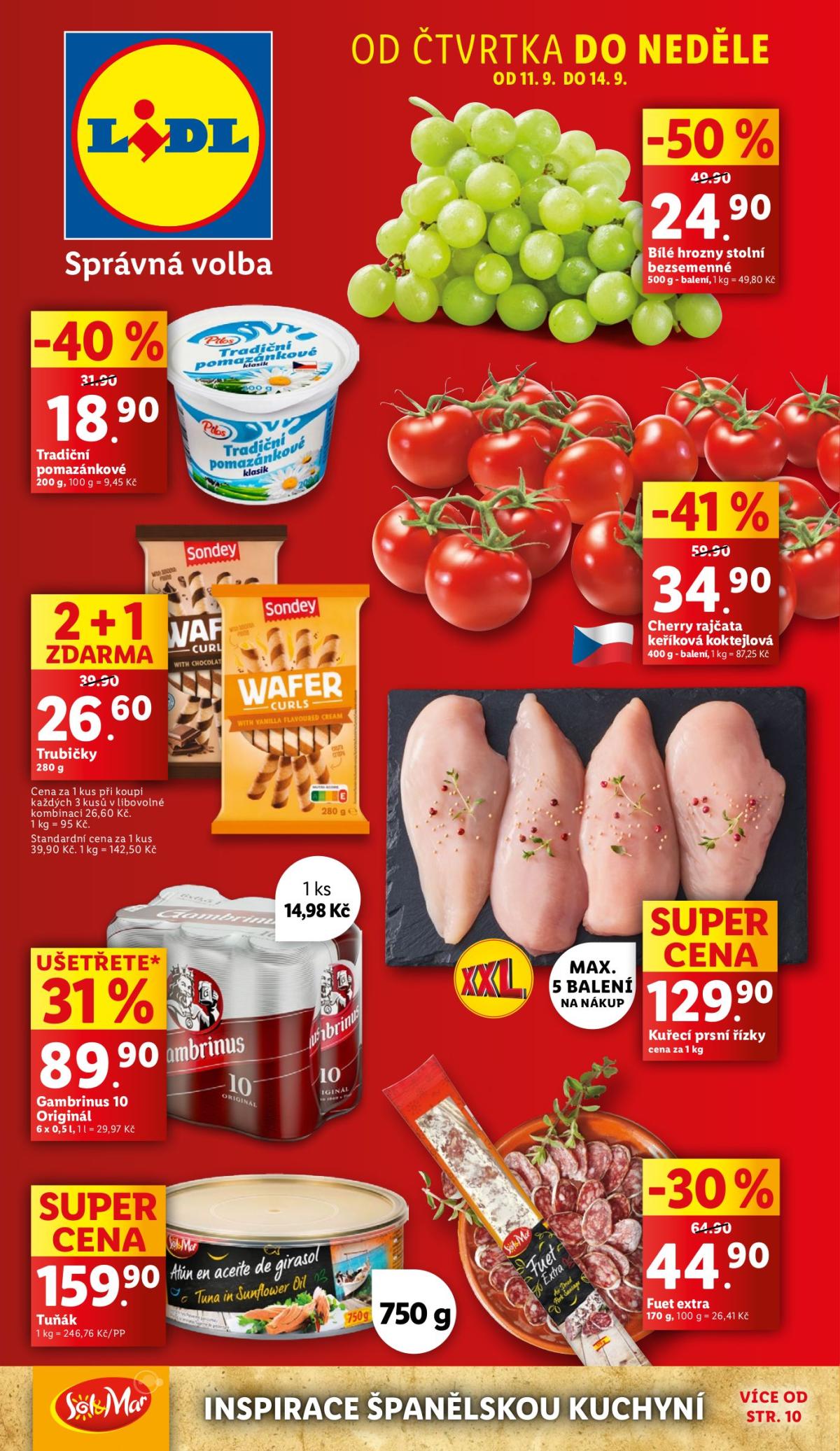 Leták Lidl od 11.09. do 14.09.