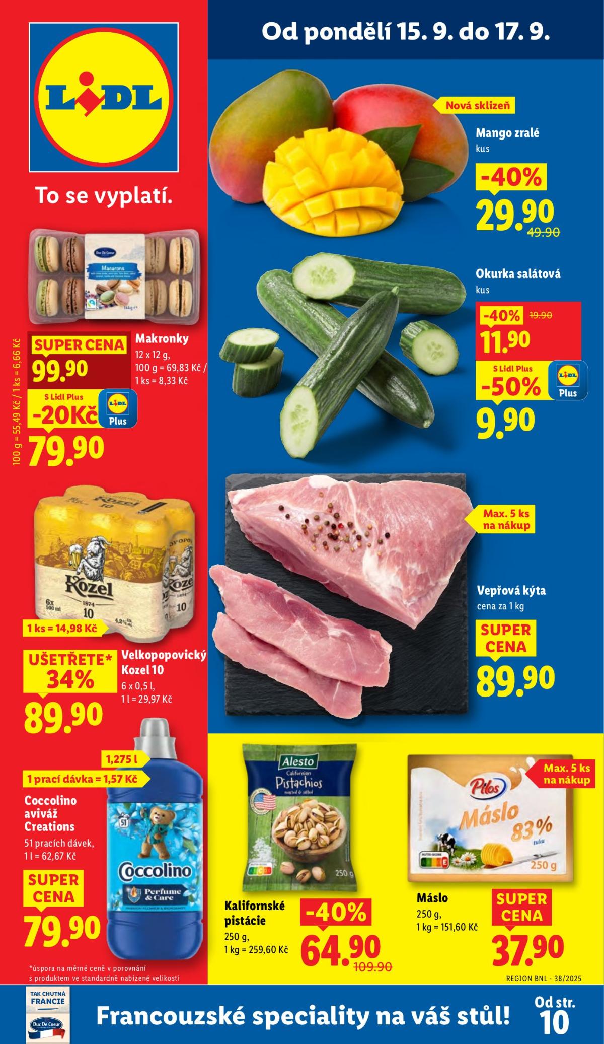 Leták Lidl od 15.09. do 17.09.